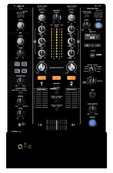 Pioneer DJ DJM 450 Skin Black
